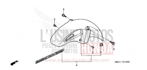 KOTFLUEGEL, VORNE NT650VX de 1999
